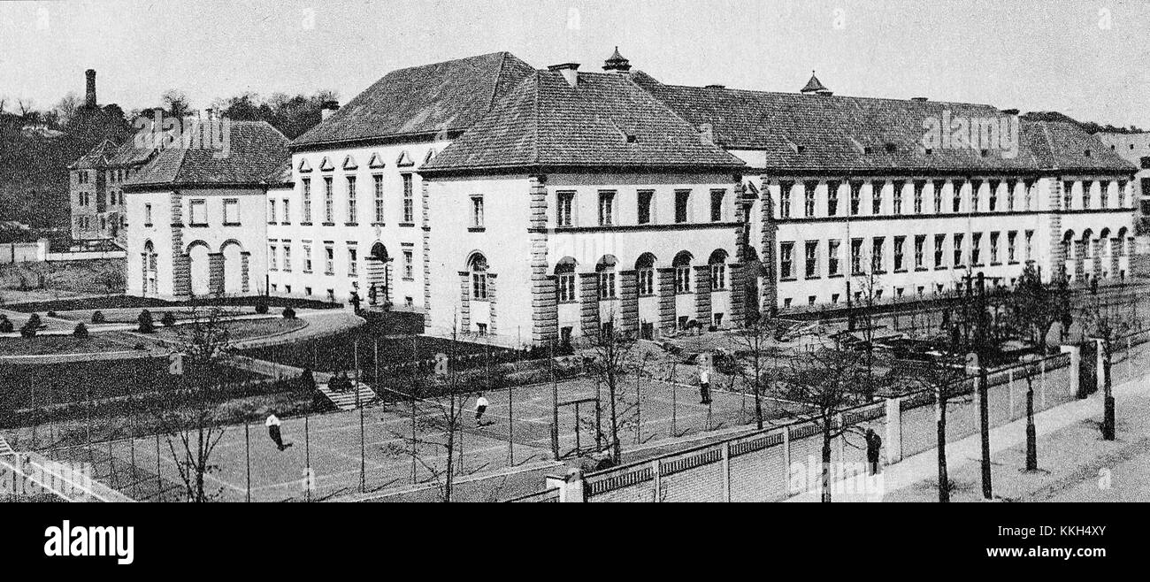 Gimnazjum im. Stefana Batorego w Warszawie 1927 Stock Photo