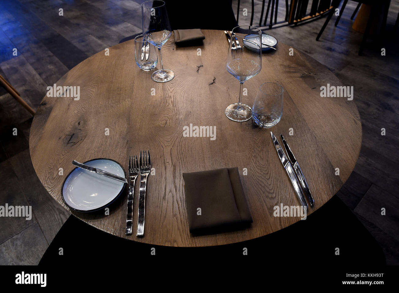 Olomouc, Czech Republic. 30th Nov, 2017. Restaurant Entree in Olomouc, North Moravia, with chef