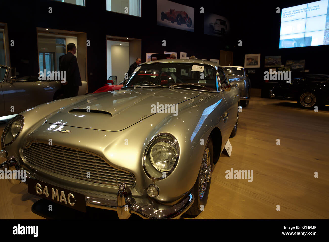 London, UK,1st December 2017, Top Celebrity cars on display at Bonhams in London. Cars include: The ex-Sir Paul McCartney 1964 Aston Martin DB5 Sports Saloon (£1,250,000 - £1,500,000)  Credit: Keith Larby/Alamy Live News Stock Photo