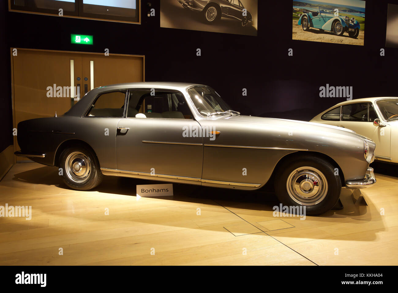 London, UK,1st December 2017, Top Celebrity cars on display at Bonhams in London. Cars include: The ex-Sir Paul McCartney 1964 Aston Martin DB5 Sports Saloon (£1,250,000 - £1,500,000) and the ex-Ringo Starr 1966 Austin Mini Cooper S (£90,000-120,000). There were also two Bentleys previously owned by Sir Elton John: 1959 Bentley S1 Continental Sport Saloon (£400,000-500,000) and 1960 Bentley S2 Continental Flying Spur Sports Saloon (£160,000-190,000). Credit: Keith Larby/Alamy Live News Stock Photo