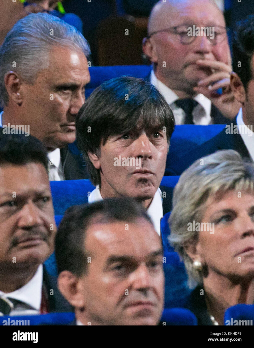 Bundescoach Joachim Jogi Loew (Germany) im Auditorium. Fussball: Auslosung zur FIFA- Fussball Weltmeisterschaft 2018 in Moskau, Russland 01.12.2017 - Football, Draw for the FIFA- World Cup 2018, Moscow , December 01, 2017 |usage worldwide Stock Photo