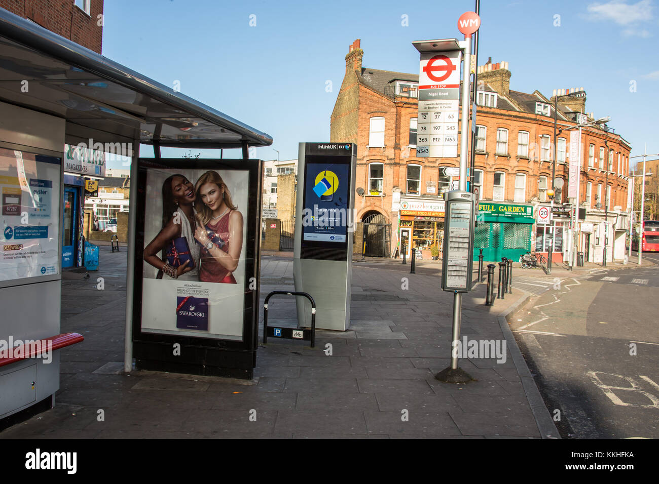 Peckham, London, UK. 1 December 2017. A new BT InLinkUK machine at the