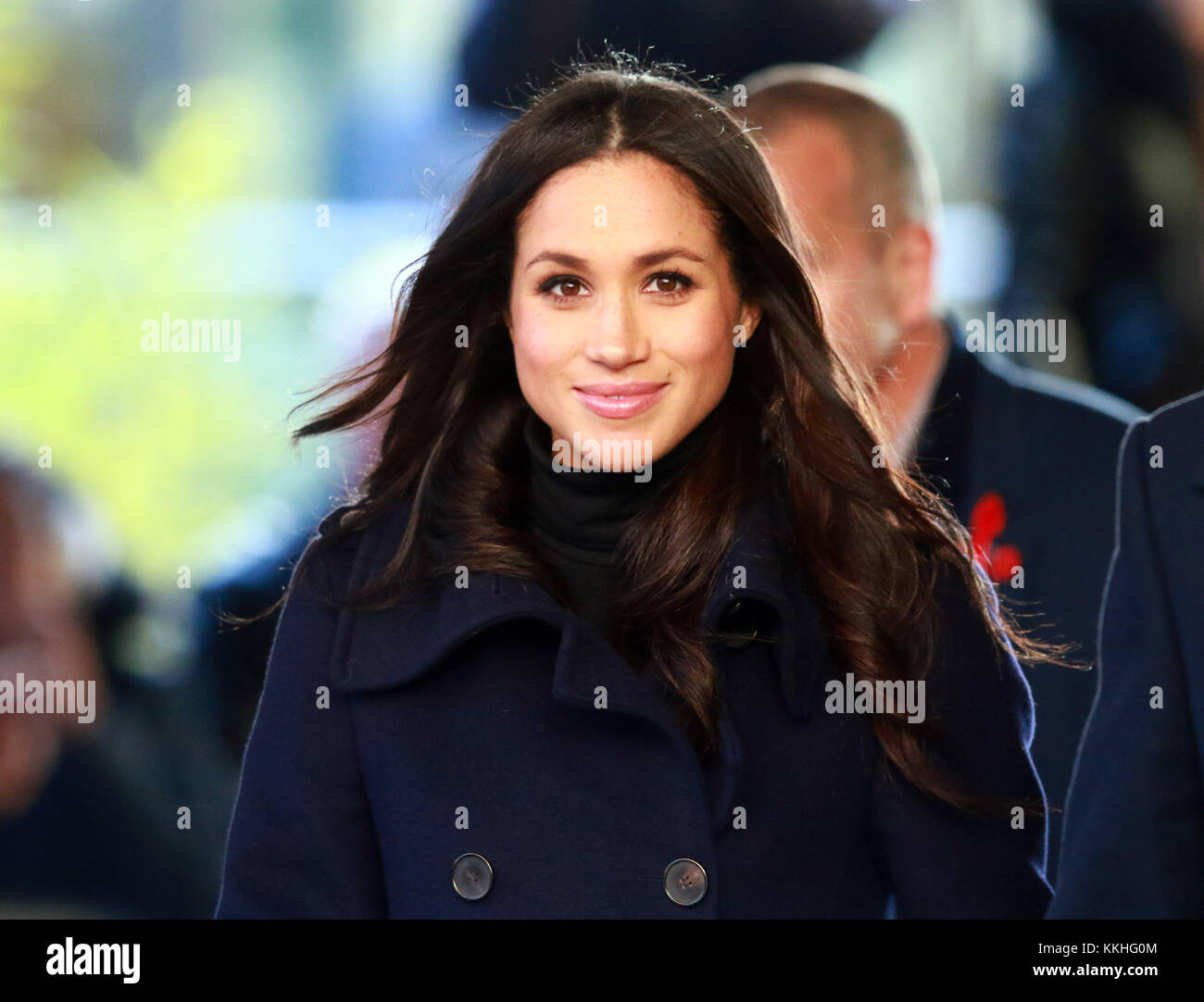 Nottingham, UK. 01st Dec, 2017. Meghan Markle HRH Prince Harry (of Wales) and Meghan Markle on their first official engagement together, since announcing their engagement earlier in the week. They started their visit at National Justice Museum, before walking to the Nottingham Contemporary, which is hosting a Terrence Higgins Trust World Aids Day charity fair, in Nottingham, Nottinghamshire, on December 1, 2017. Credit: Paul Marriott/Alamy Live News Stock Photo