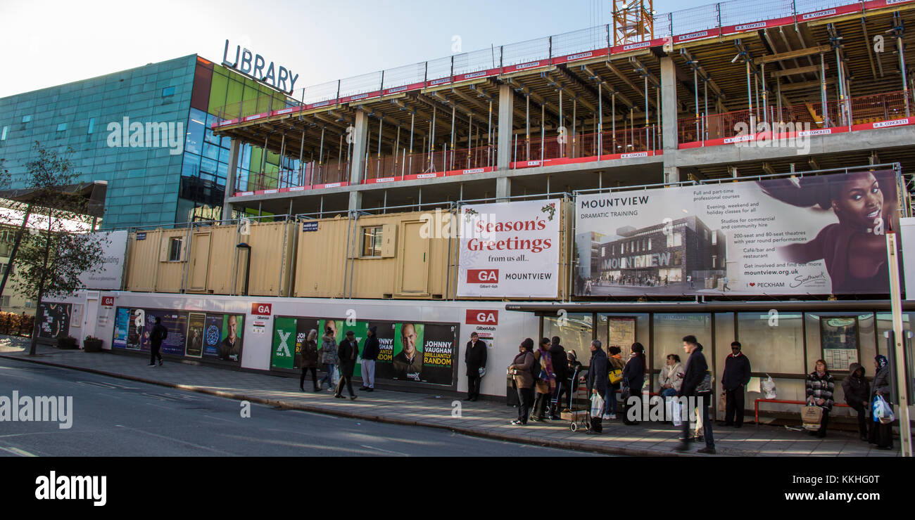 Peckham, London, UK. 1 December 2017. The development of the Mountview