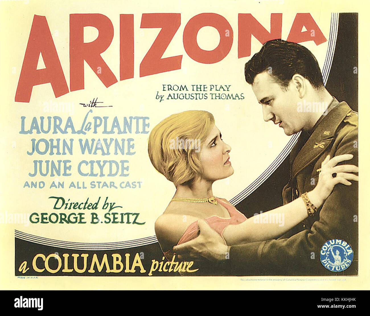 Arizona-lobbycard-1931 Stock Photo