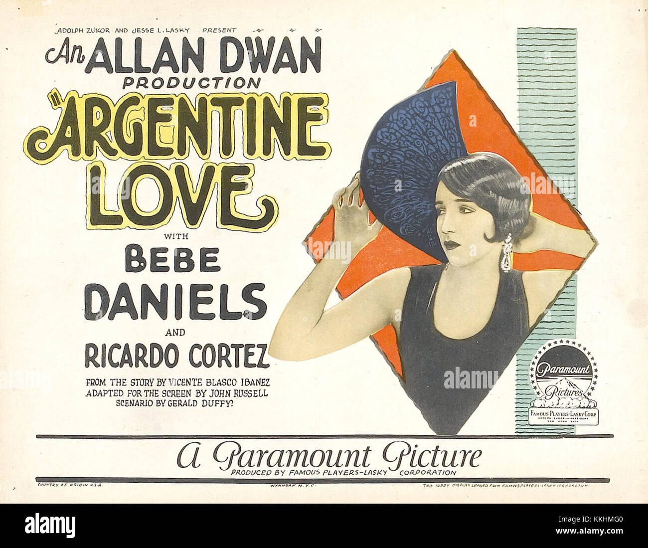 Argentinelove-lobbycard-1924 Stock Photo