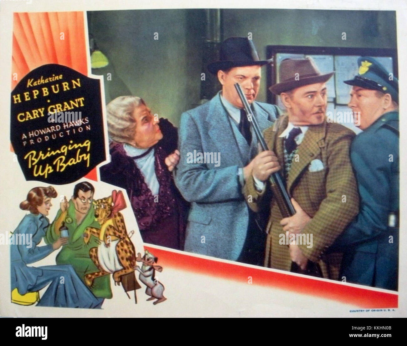 Bringing Up Baby lobby card 1938 Stock Photo - Alamy