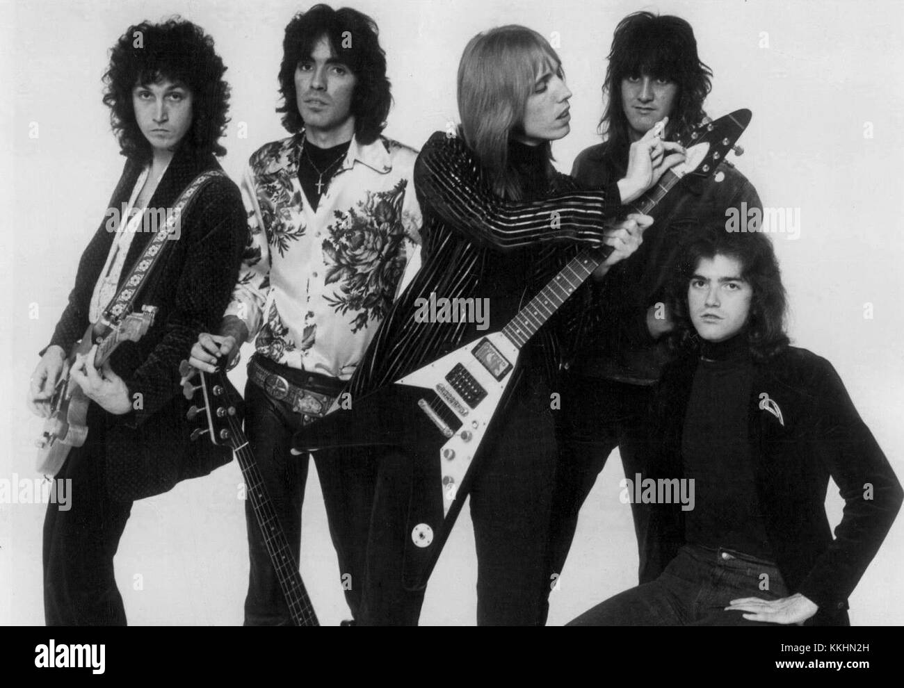 Tom Petty and the Heartbreakers 1977 Stock Photo