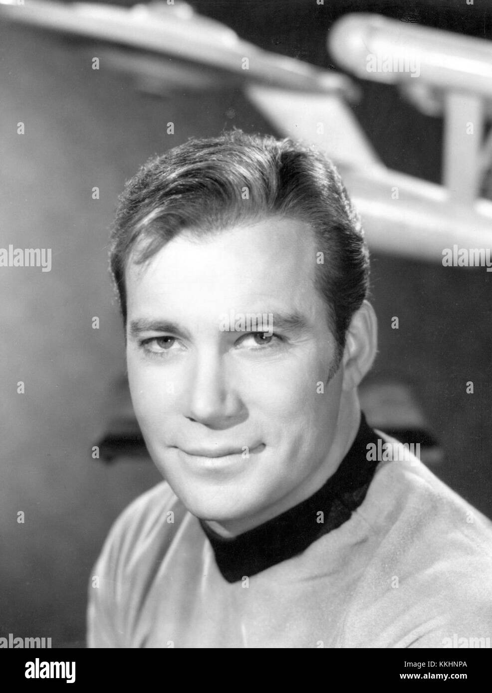 William Shatner, an actor renowned for his role as Captain James T. Kirk in the Star Trek franchise, photographed in 1967. Stock Photo