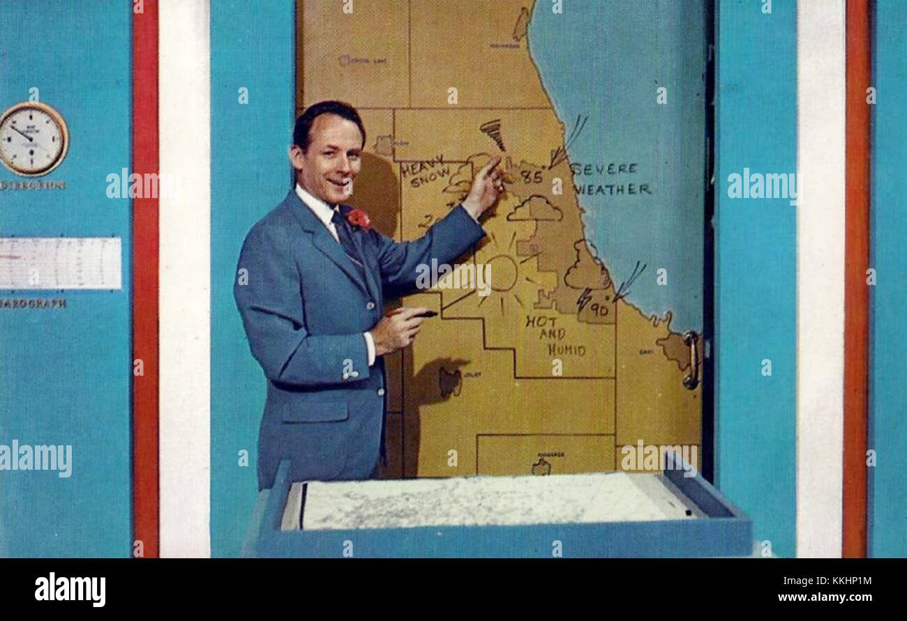 Harry Volkman WGN TV Stock Photo - Alamy