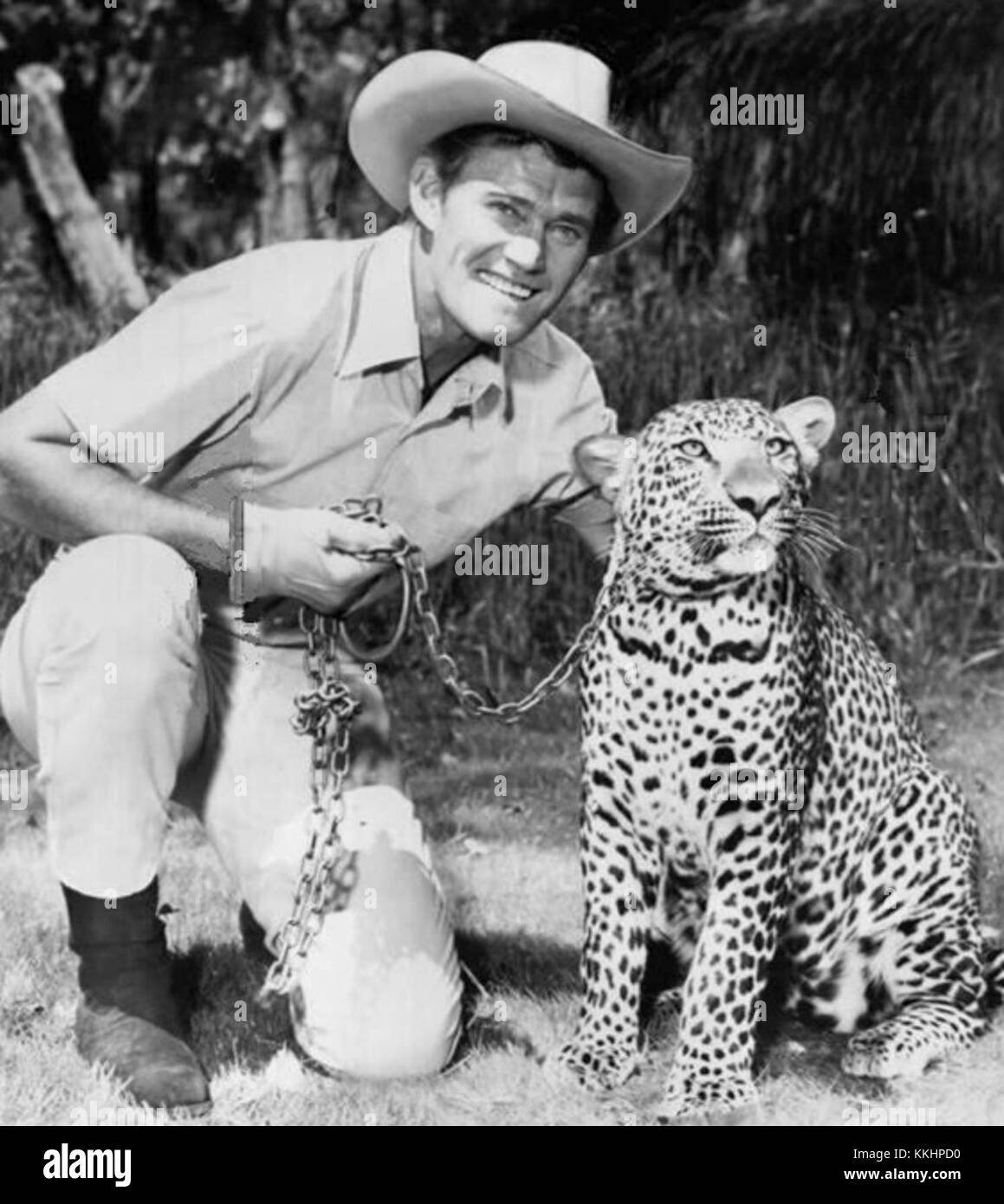 Chuck Connors Cowboy in Africa 1967 Stock Photo