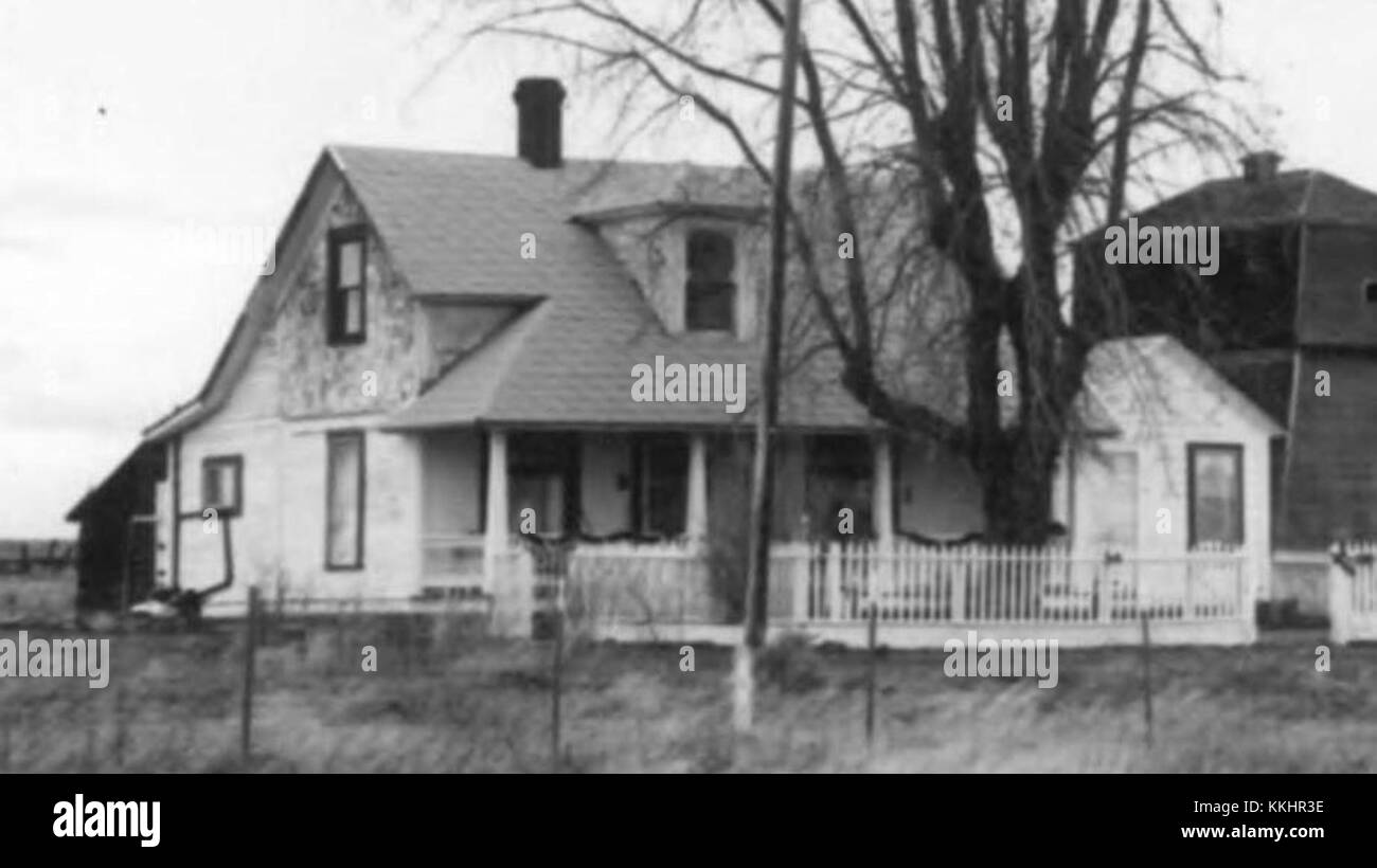 Spires House - Shaniko Oregon Stock Photo