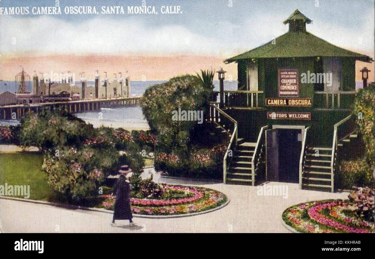 Camera Obscura Palisades Park Santa Monica California Stock Photo Alamy