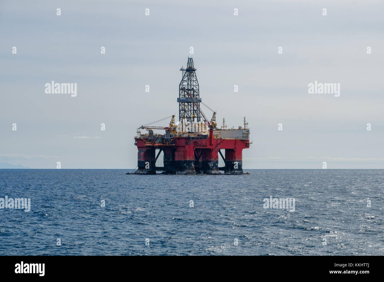 drilling platform , oil rig , offshore drill platform Stock Photo