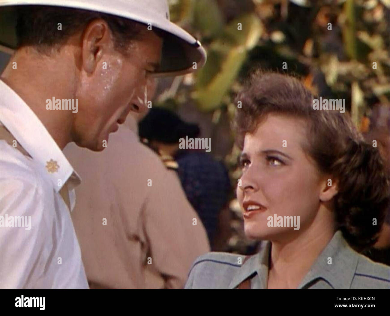 Gary CooperLaraine Day in The Story of Dr. Wassel trailer Stock Photo