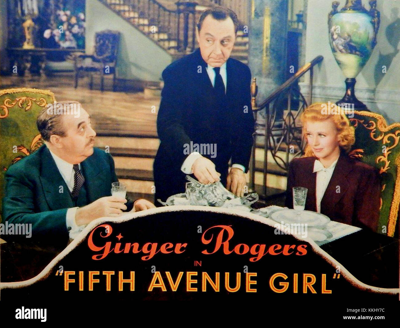 Fifth Avenue Girl lobby card Stock Photo - Alamy