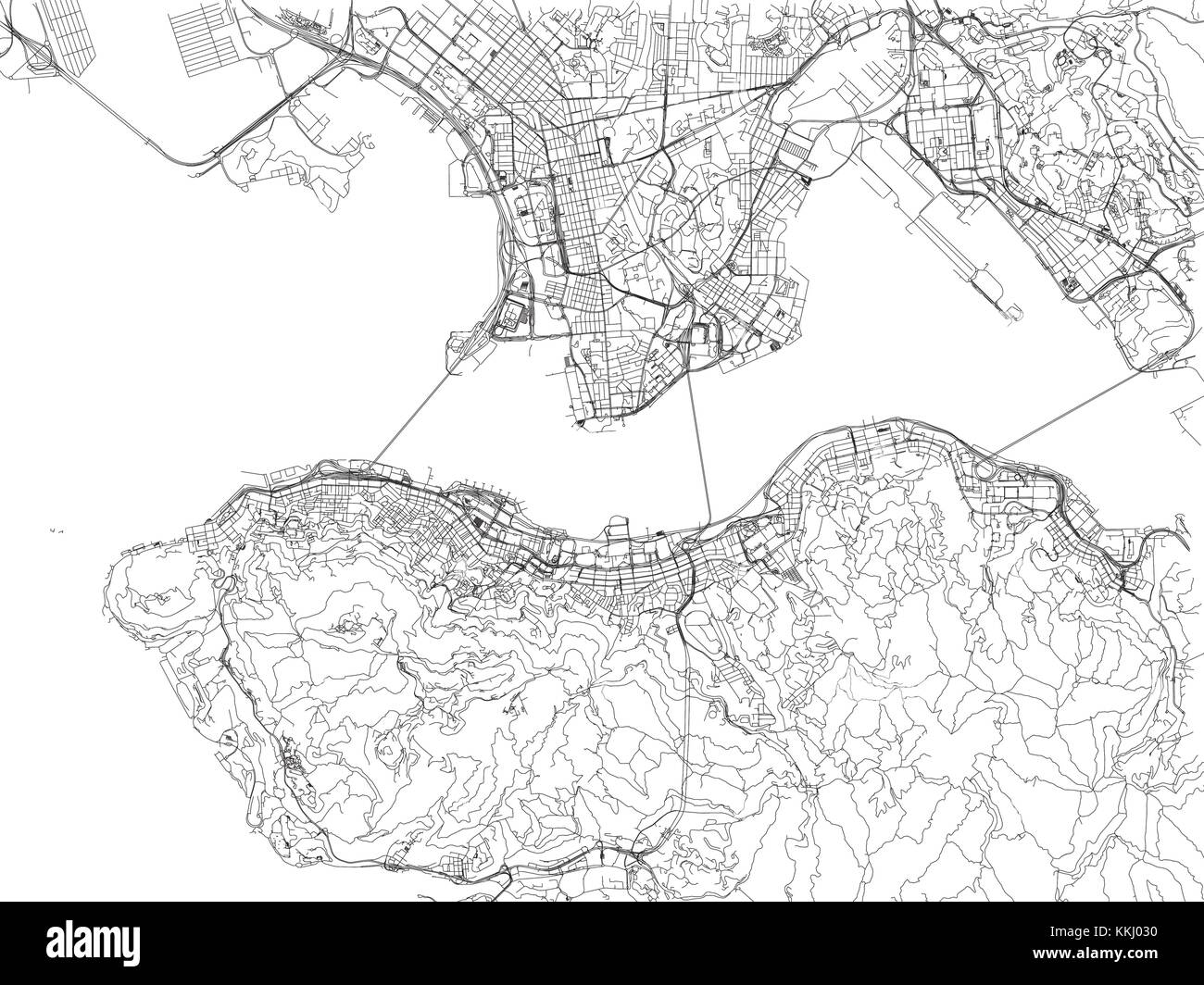 Hong Kong Roads, City Map, China, Roads Stock Vector Image & Art - Alamy