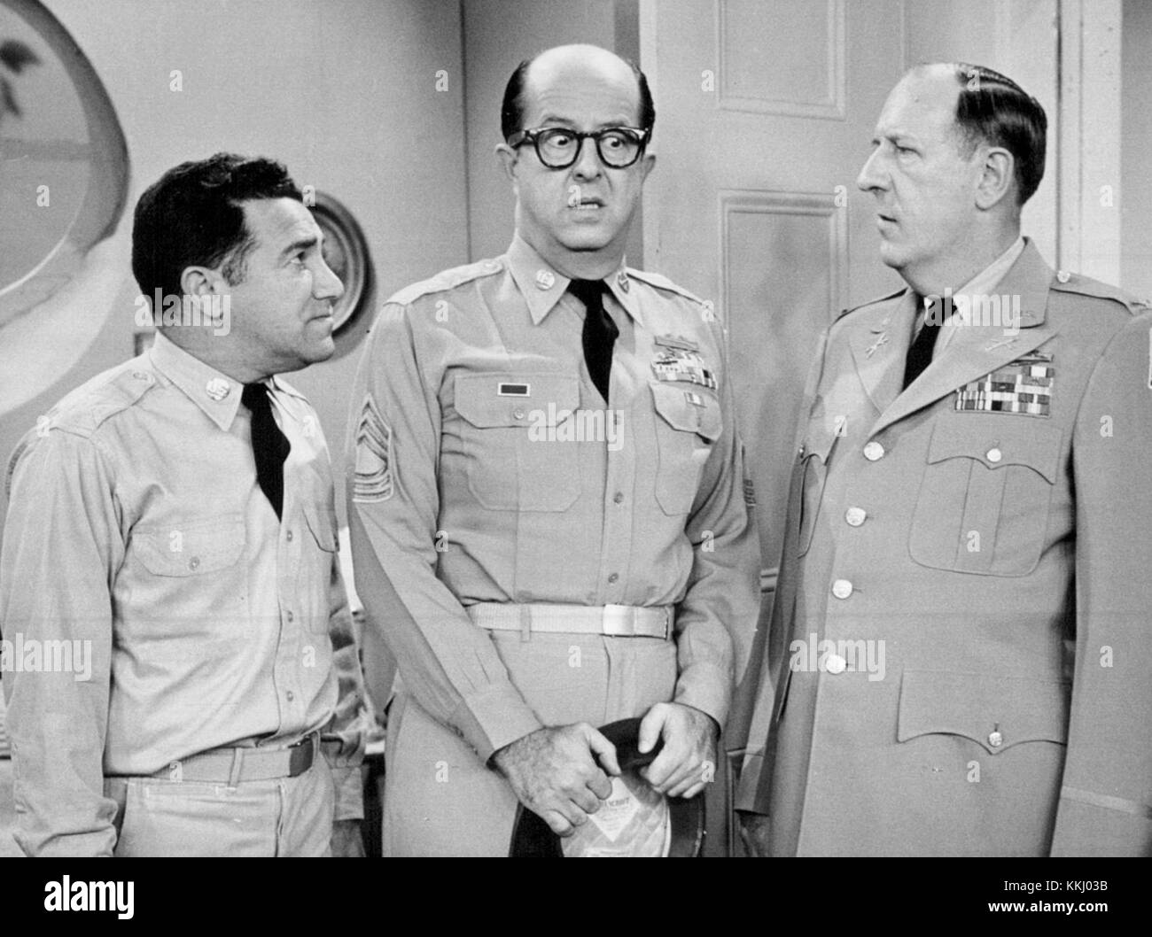 Billy Sands Phil Silvers Paul Ford Bilko 1958 Stock Photo