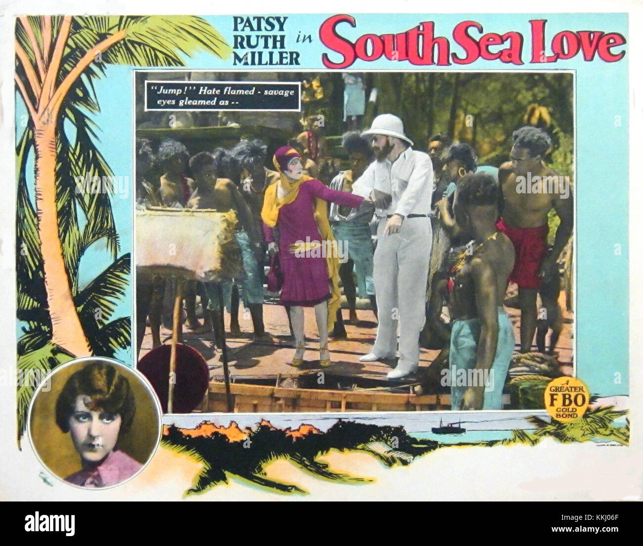 South Sea Love lobby card Stock Photo