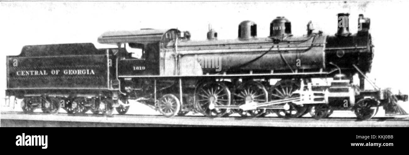 Central of Georgia 4-6-2 Baldwin locomotive 1907 Stock Photo - Alamy