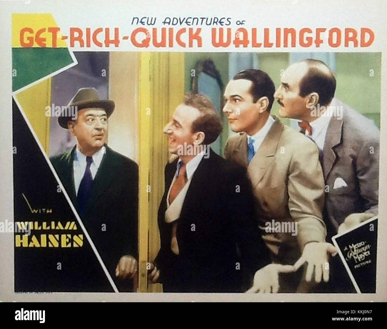 New Adventures of Get Rich Quick Wallingford lobby card Stock Photo Alamy