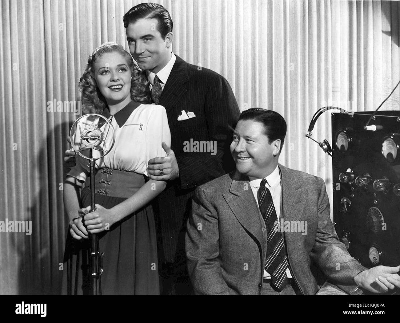 The Great American Broadcast, a radio program from 1941, captures the cultural and historical atmosphere of the early 20th century United States, reflecting the era's entertainment and media influence. Stock Photo