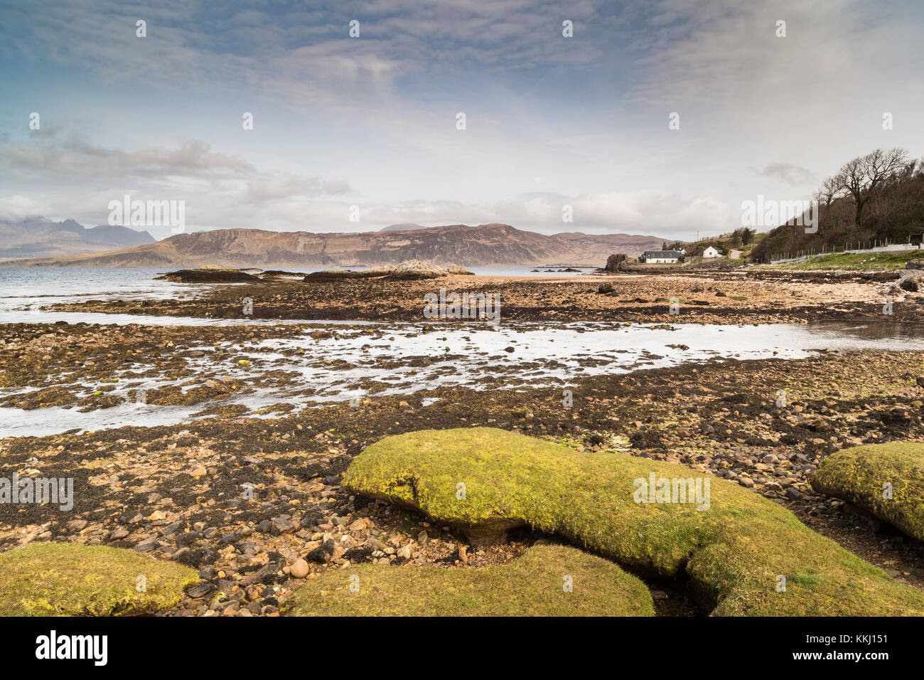 Ord Beach on the Isle of Skye in Scotland. Stock Photo