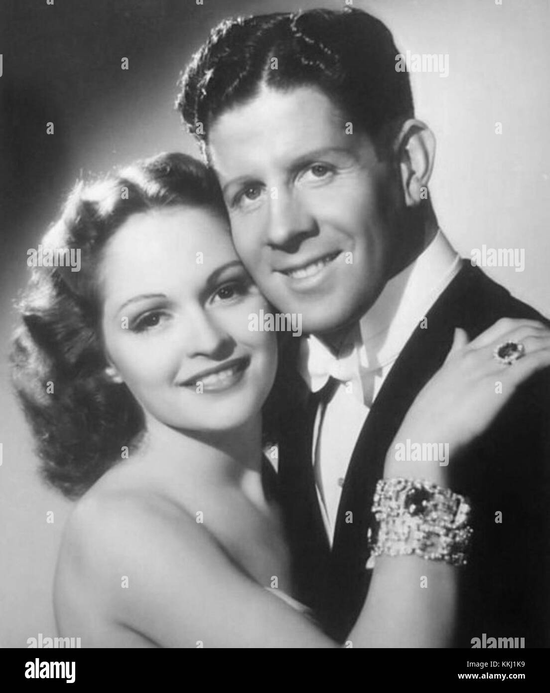 Mary Healy-Rudy Vallee in Second Fiddle still Stock Photo
