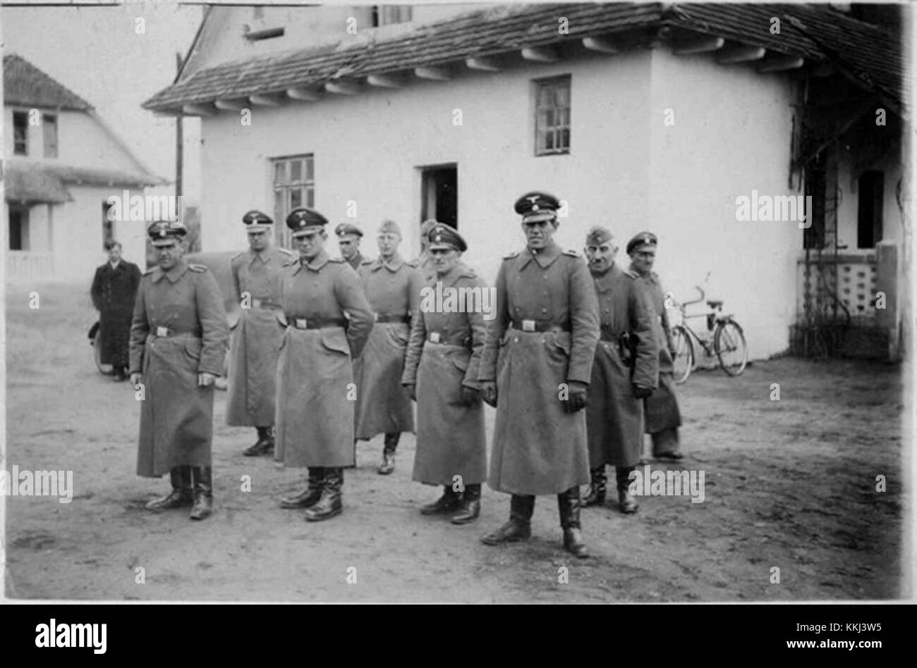 Belzec - SS staff (1942) Stock Photo