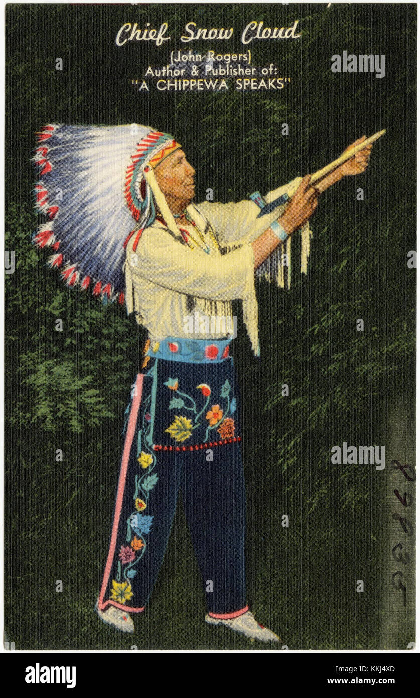 Chief Snow Cloud, also known as John Rogers, was an author and ...