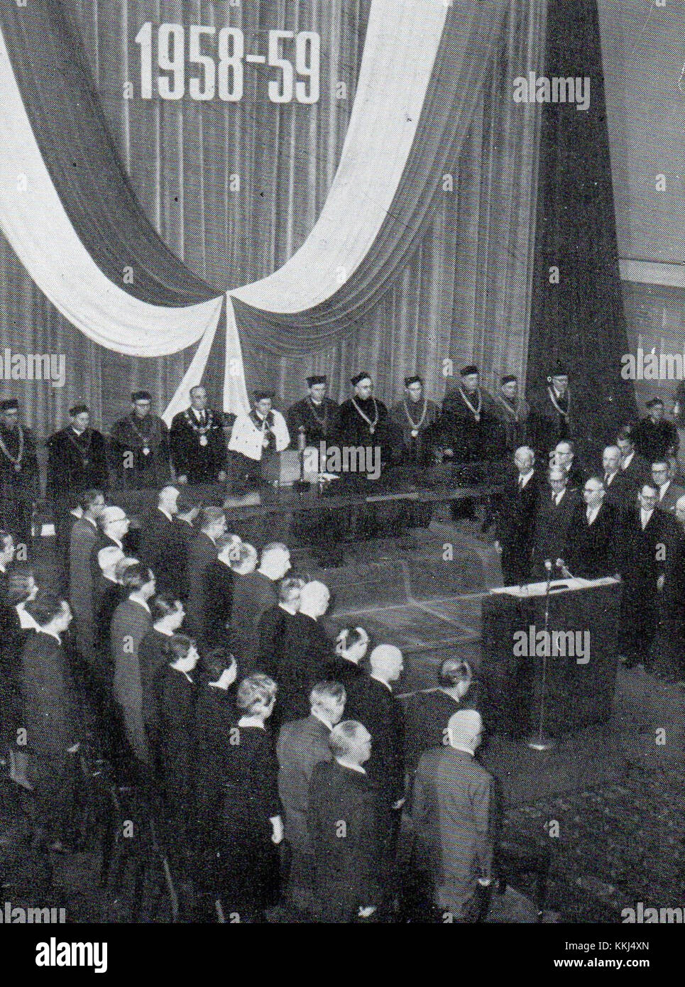 UAM Inauguracja Roku 1958 1959 Stock Photo