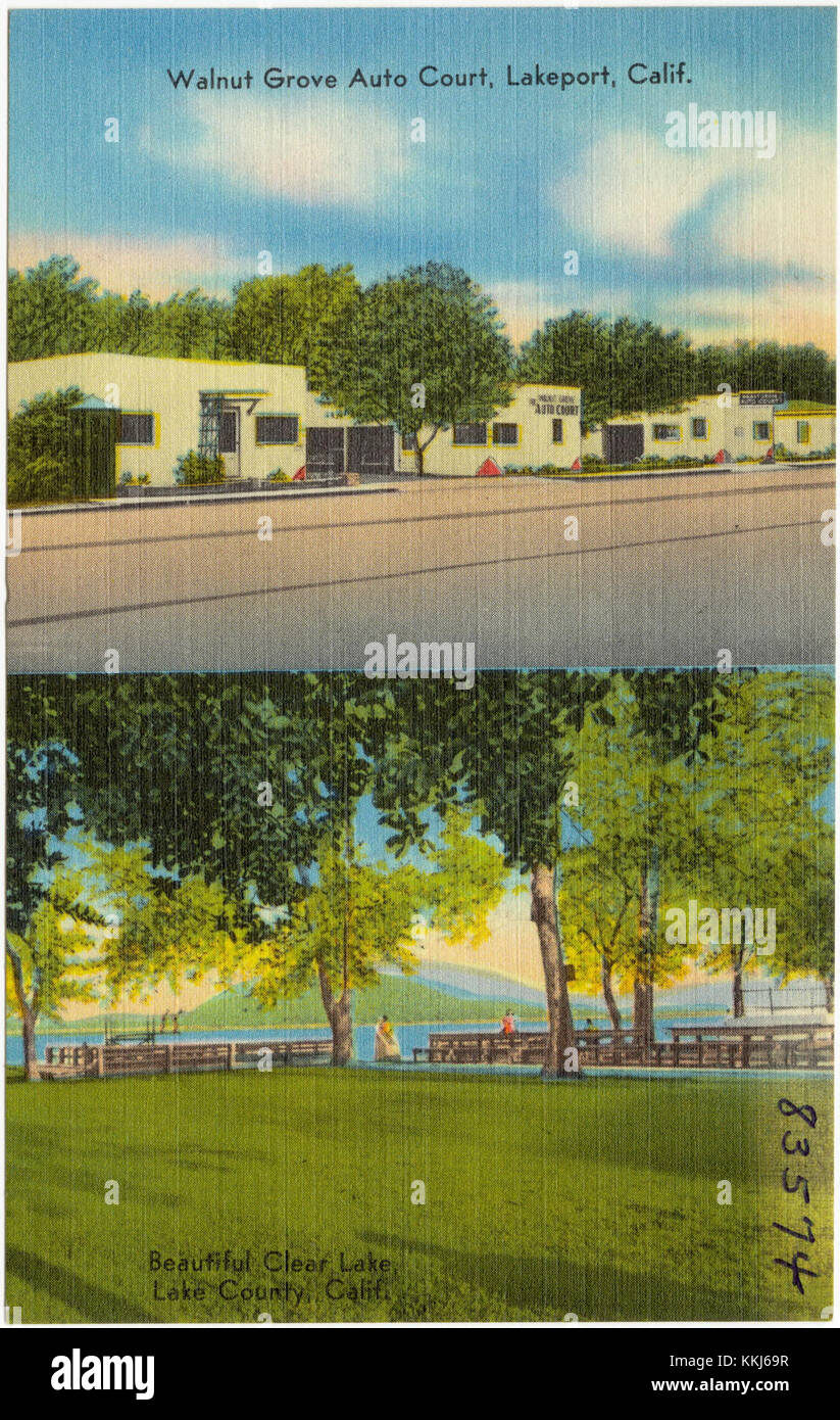 Walnut Grove Auto Court Lakeport Calif Beautiful clear lake Lake Walnut Grove Auto Court Lakeport Calif Beautiful clear lake Lake