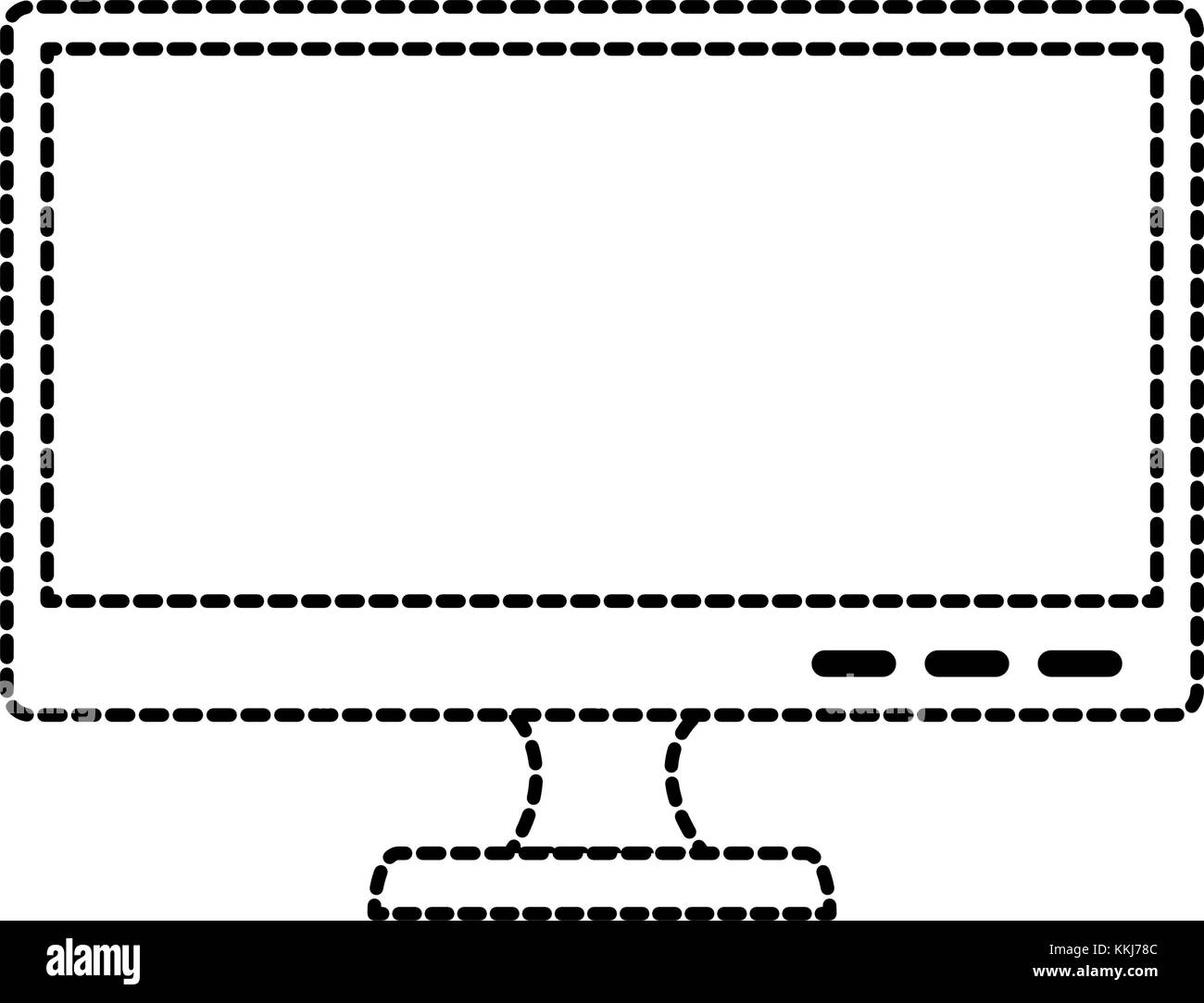 monitor computer isolated icon vector illustration design Stock Vector ...