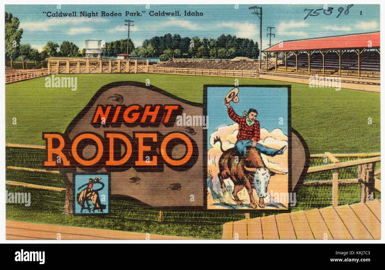 Caldwell Night Rodeo Park, Caldwell, Idaho (75398 Stock Photo Alamy