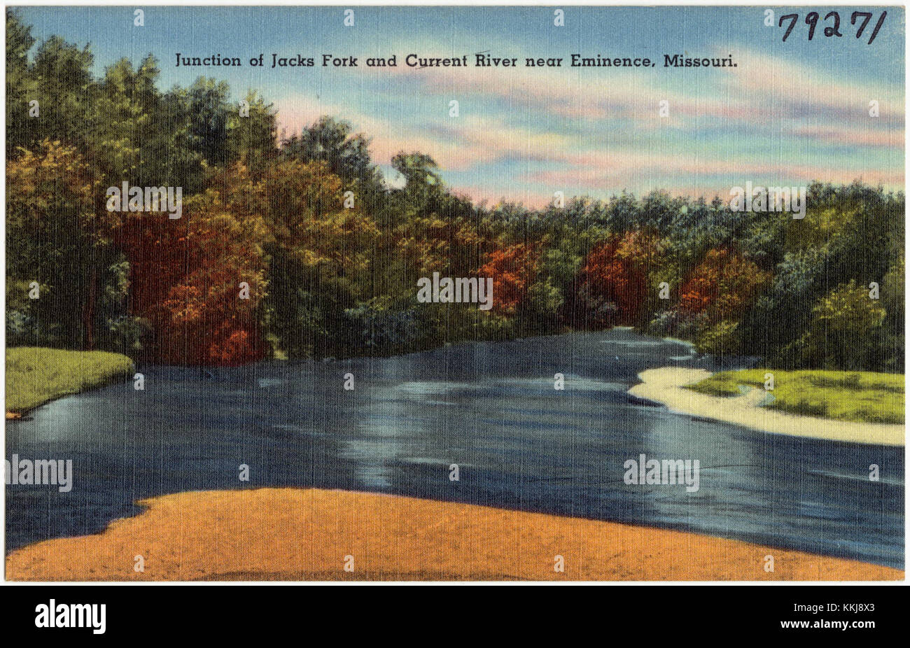 Junction of Jacks Fork and Current River near Eminence, Missouri (79271