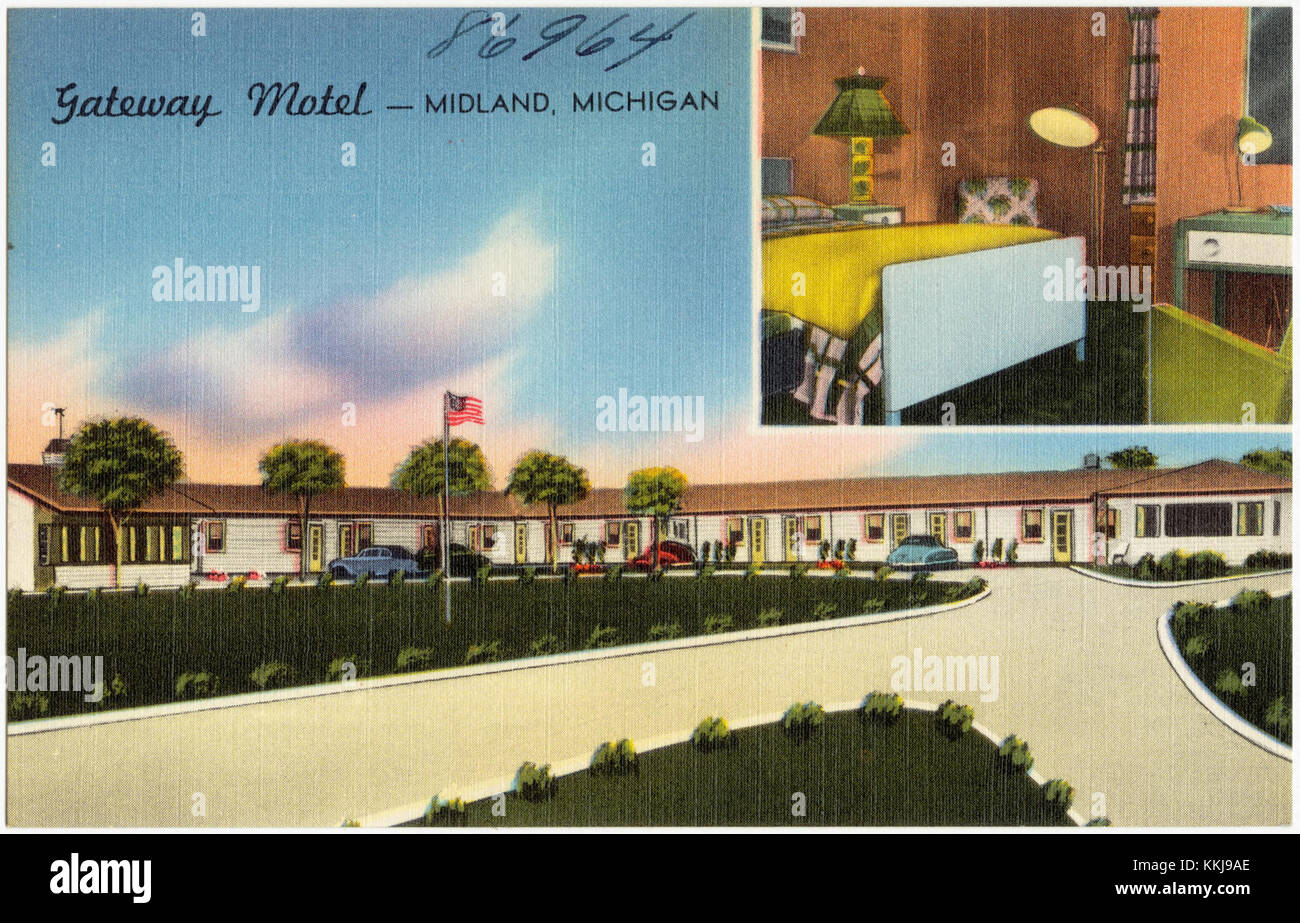 Gateway Motel Midland, Michigan (86964 Stock Photo Alamy