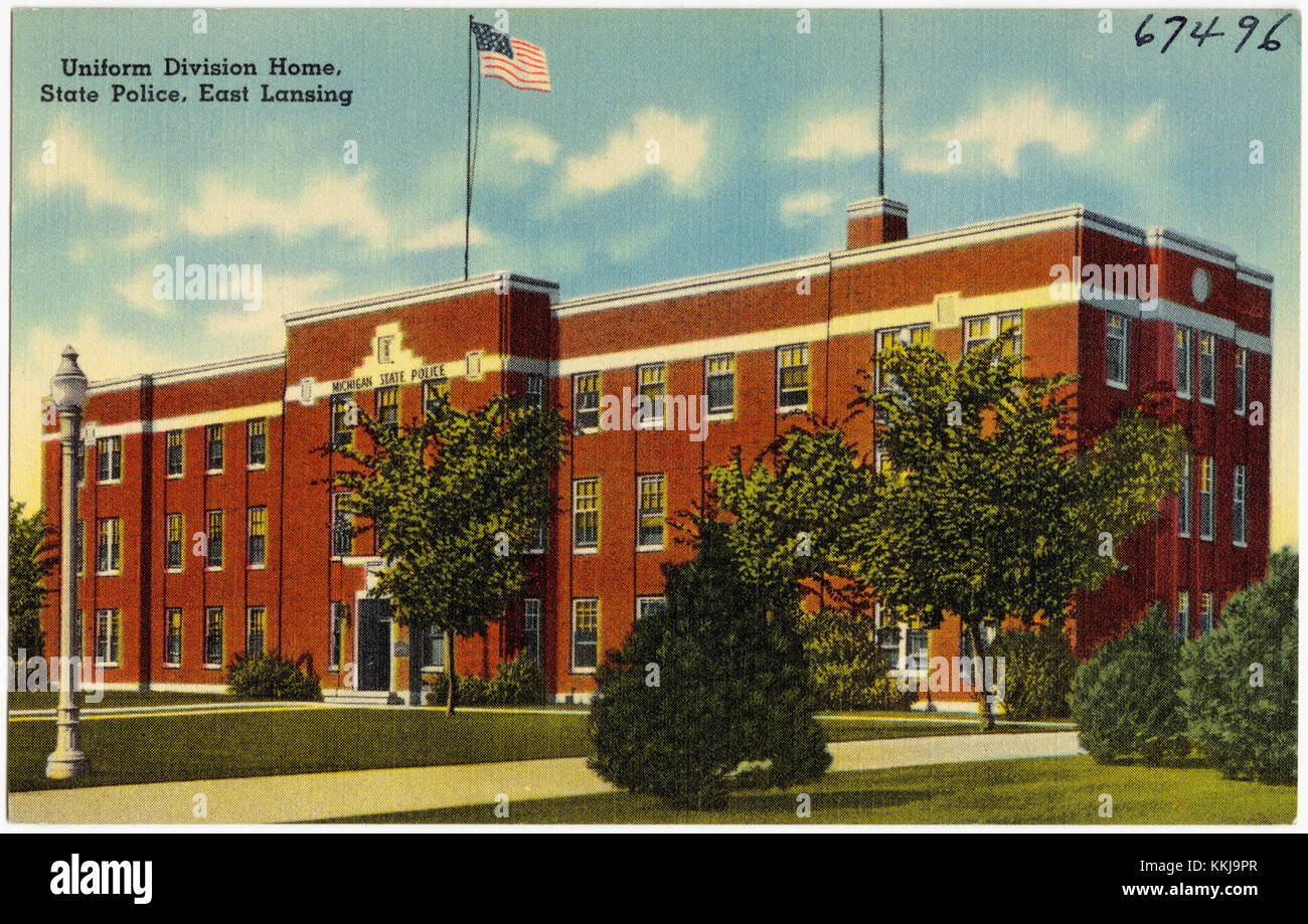 Uniform Division home, State Police, East Lansing (67496 Stock Photo