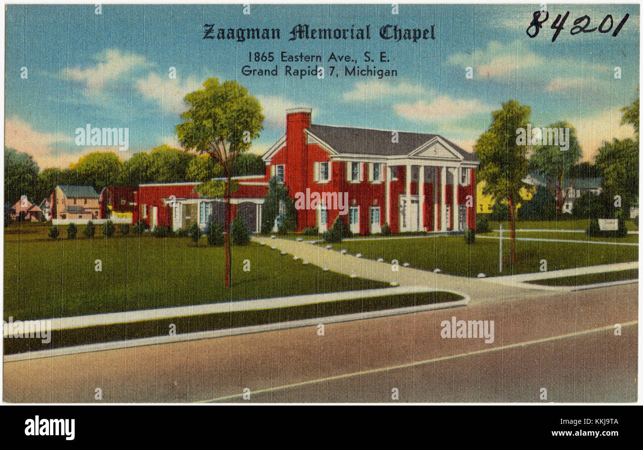 Zaagman Memorial Chapel, 1865 Eastern Ave., S. E., Grand Rapids, Michigan (84201) Stock Photo
