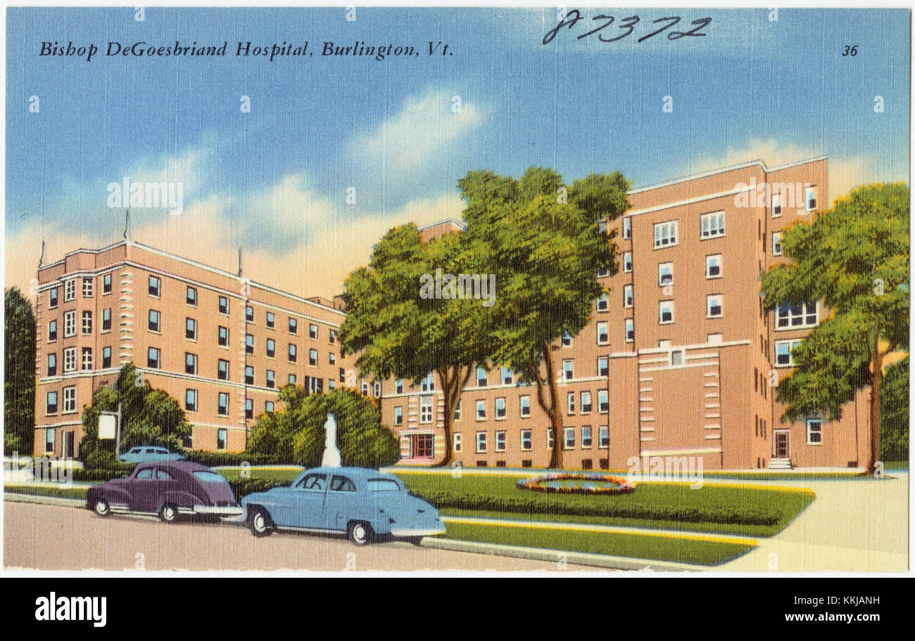 Bishop DeGoesbriand Hospital, Burlington, Vt (87372) Stock Photo