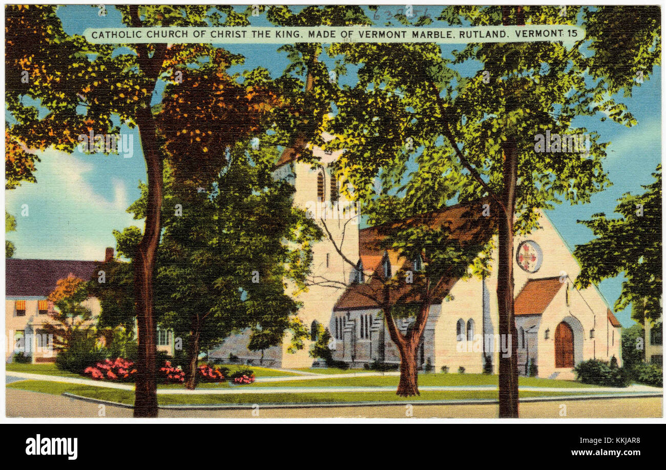 Catholic Church of Christ the King, made of Vermont Marble. Rutland