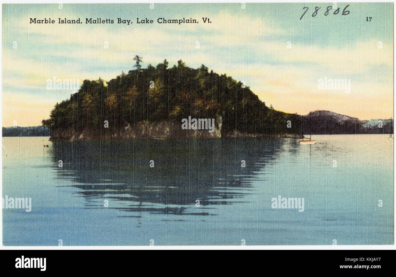 Marble Island, Malletts Bay, Lake Champlain, Vt (78806 Stock Photo Alamy