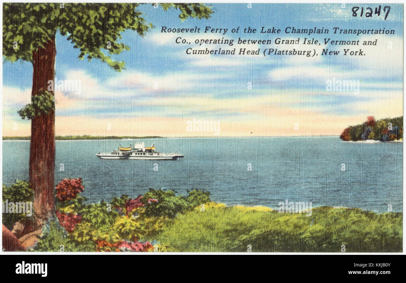 Roosevelt Ferry of the Lake Champlain Transportation Co., operating