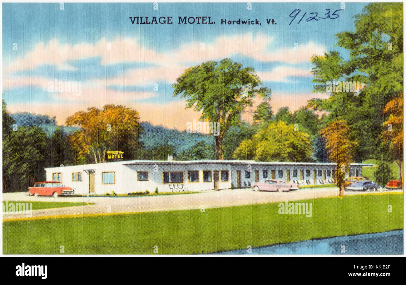 Village Motel, Hardwick, Vt (91235 Stock Photo Alamy