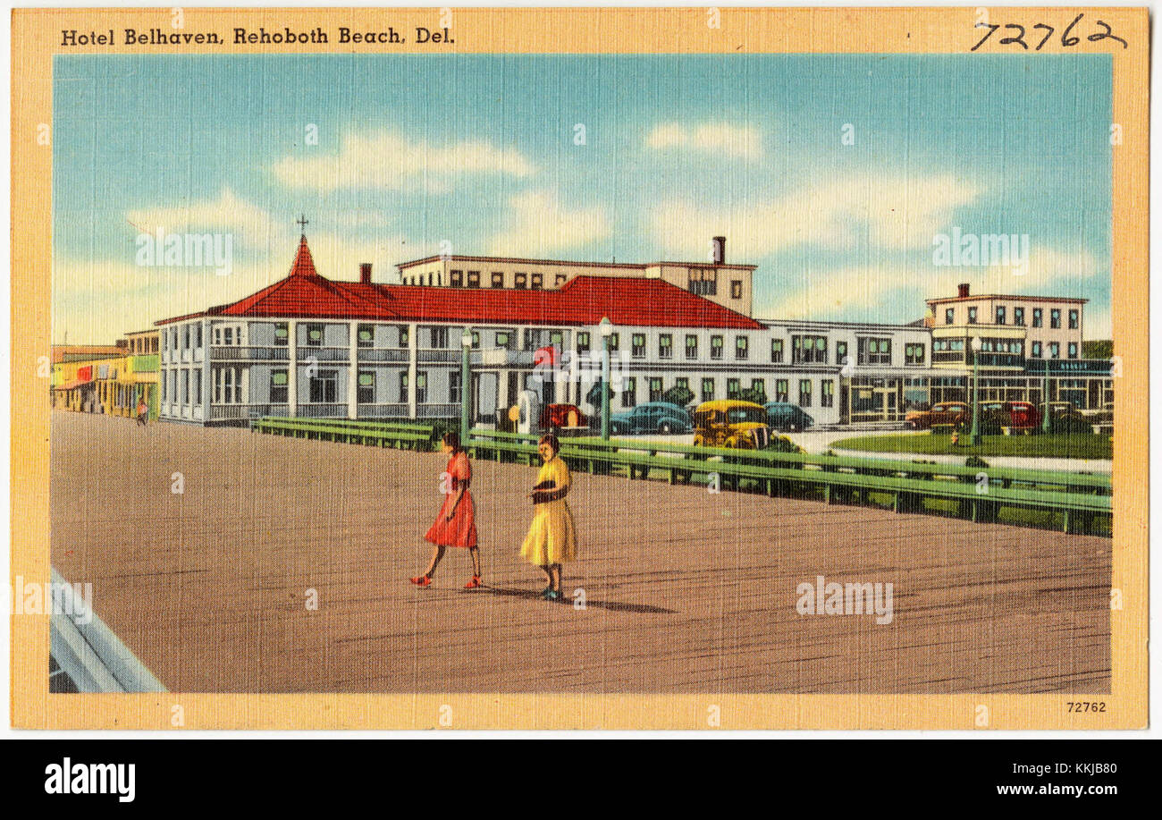 Hotel Belhaven, Rehoboth Beach, Del (72762 Stock Photo Alamy
