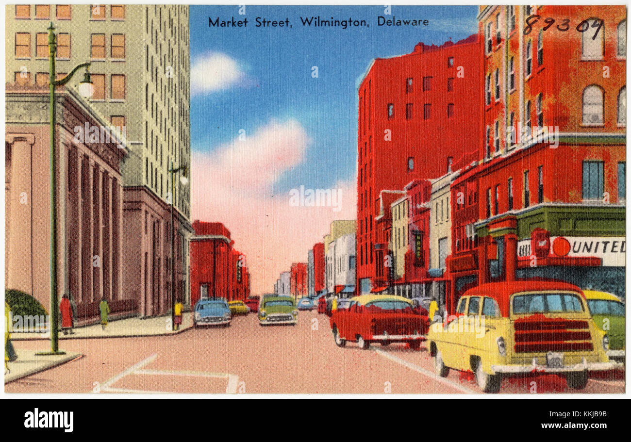 Market Street, Wilmington, Delaware (89304 Stock Photo Alamy