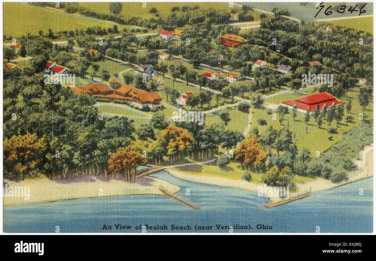 Air view of Beulah Beach (near Vermilion), Ohio (76346 Stock Photo Alamy