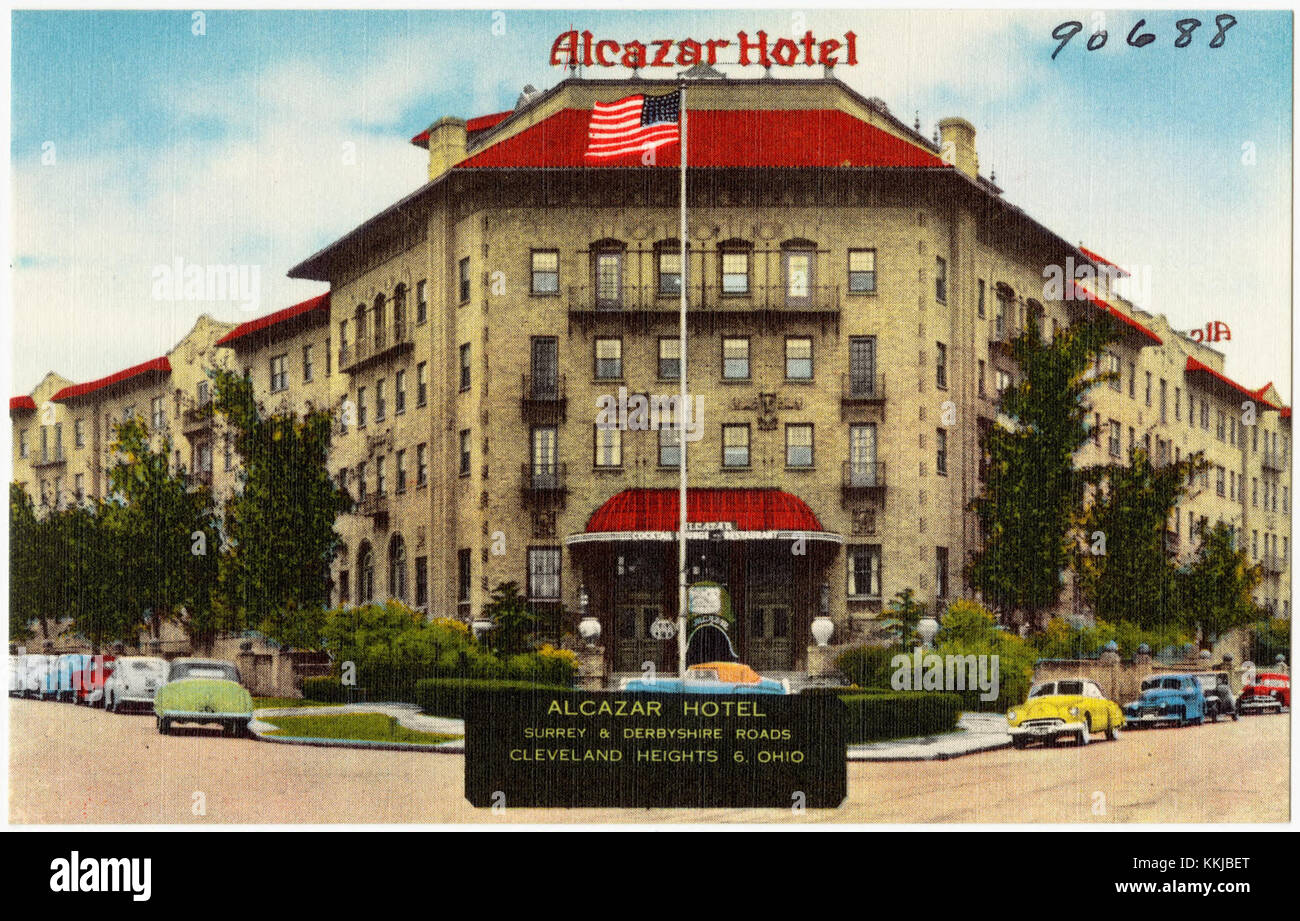 Alcazar Hotel, Surrey and Derbyshire Roads, Cleveland Heights 6, Ohio (90688) Stock Photo