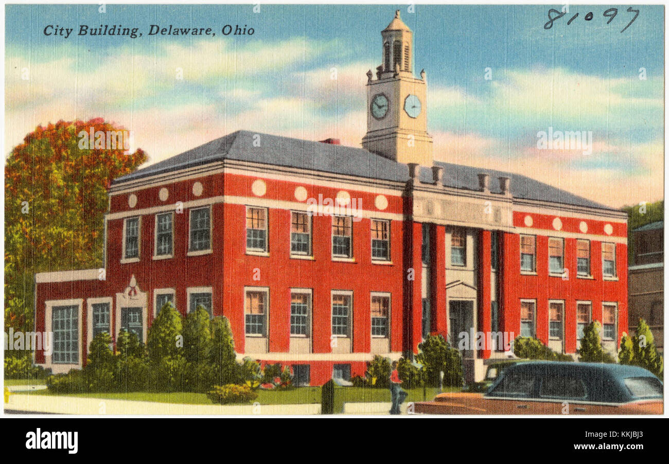 City building, Delaware, Ohio (81097 Stock Photo Alamy
