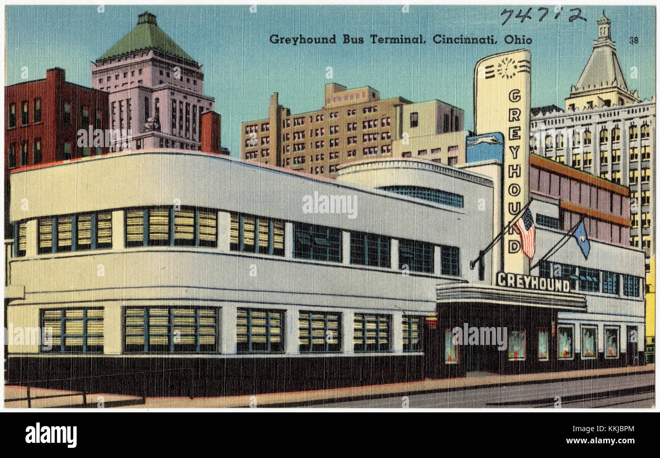 Greyhound bus terminal cincinnati ohio 74712 stock photo alamy