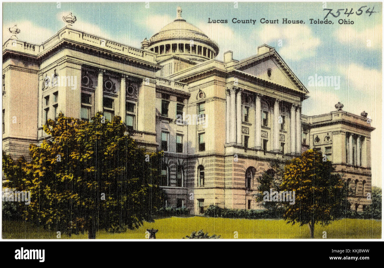 The Lucas County Court House in Toledo, Ohio, is an iconic building ...